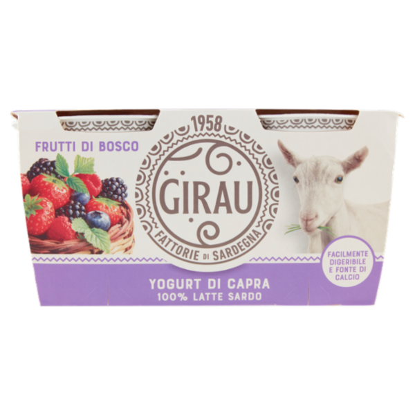 Girau Yogurt di Capra Frutti di Bosco 2 x 125 g