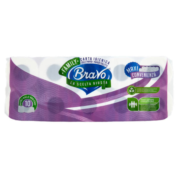 Bravo Carta Igienica 2 Veli 10 pz
