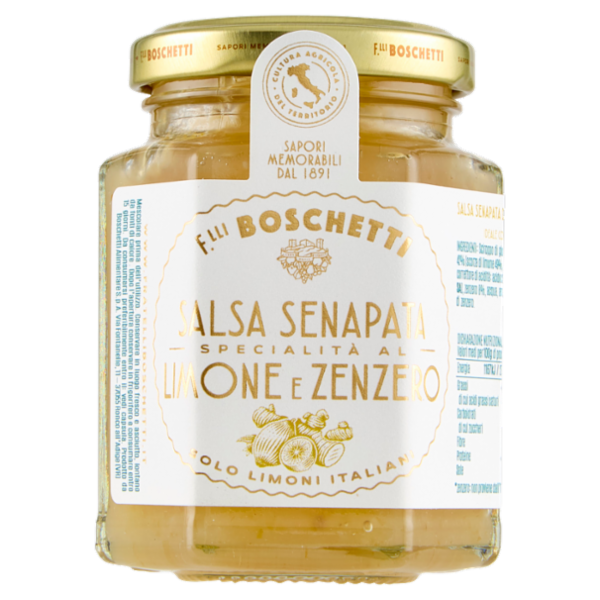 F.lli Boschetti Salsa Senapata Specialità al Limone e Zenzero 130 g