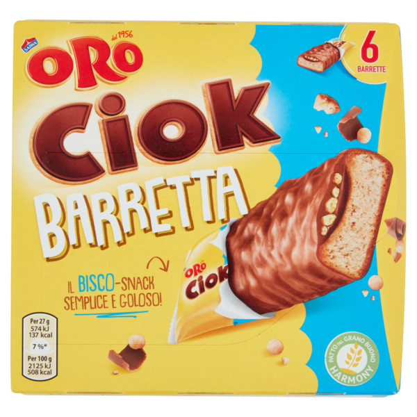 Oro Ciok Barrette al cioccolato al latte - 6 x 27 g
