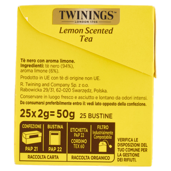 Twinings Classics Lemon Scented Tea 50 g