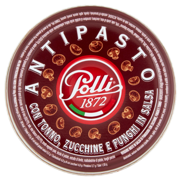 Polli Antipasto con Tonno, Zucchine e Funghi in Salsa 210 g