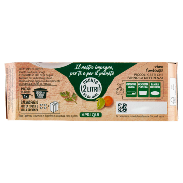 Knorr Cuore di Brodo Vegetale -25% di Sale ** 4 x 28 g