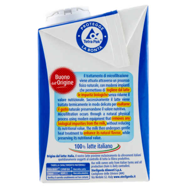 sterilgarda latte parzialmente scremato Microfiltrato 500 ml