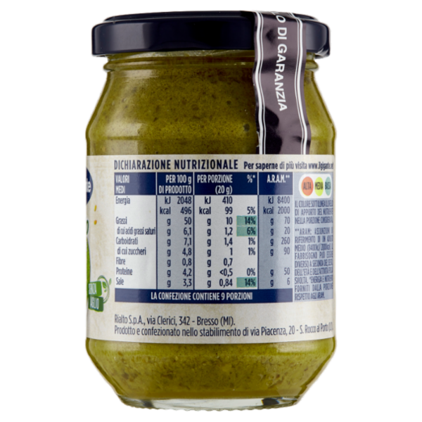 IL GIGANTE Pesto alla Genovese Senza Aglio 190 g
