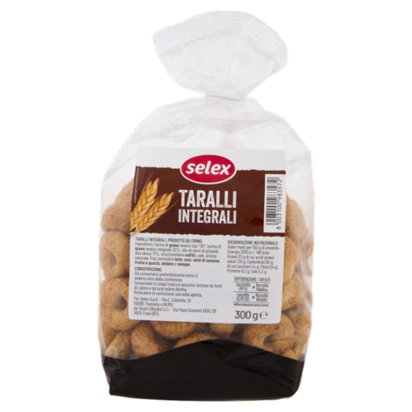 Selex Taralli Integrali 300 g