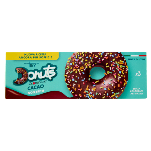 Cuorenero Tiny Donuts Cacao 3 x 37 g