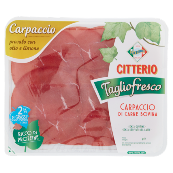 Citterio Taglio fresco Carpaccio di Carne Bovina 90 g