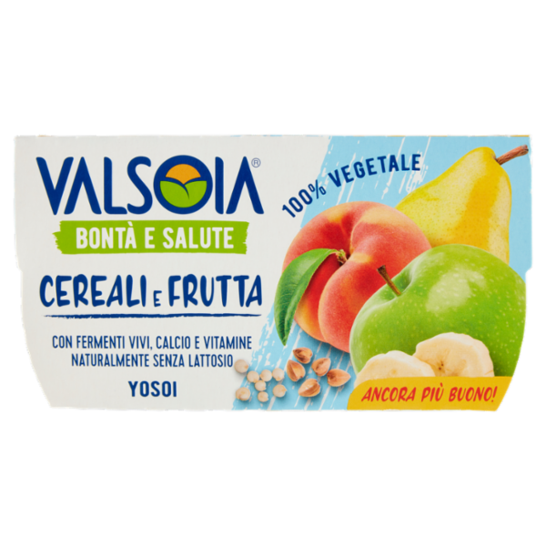 Valsoia Bontà e Salute Yosoi Cereali e Frutta 2 x 125 g