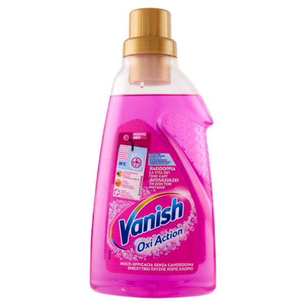 Vanish Oxi Action Gel Rosa Smacchiatore bucato 750ml