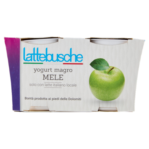 lattebusche yogurt magro Mele 2 x 125 g