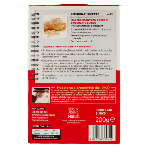 PERUGINA Gocce di Cioccolato Bianco 200g