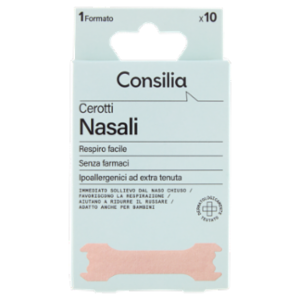 Consilia Saper Scegliere Cerotti Nasali Respiro Facile 1 Formato 10 Pz