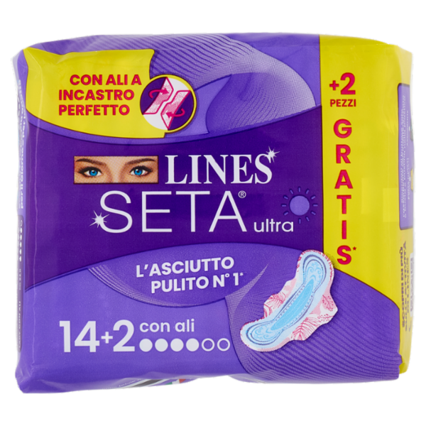 Lines Seta ultra con ali 14+2 pz