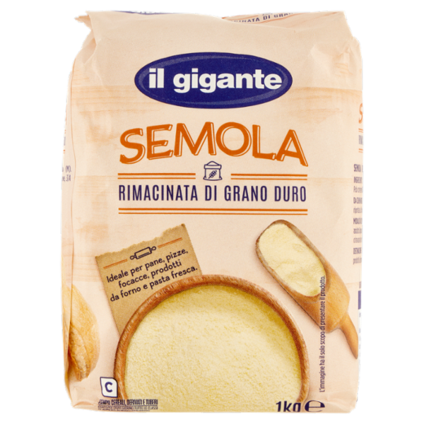 IL GIGANTE Semola Rimacinata di Grano Duro 1 kg