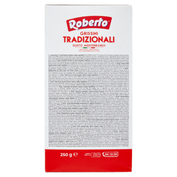 Roberto Grissini Tradizionali Gusto Mediterraneo 4 Confezioni 250 g