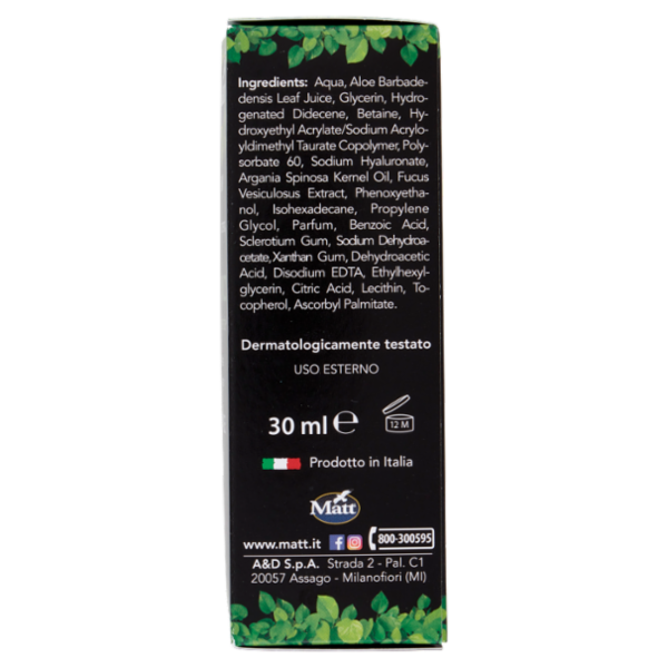 Matt siero crema acido Ialuronico bio-fermentato Anti-Age Viso 30 ml
