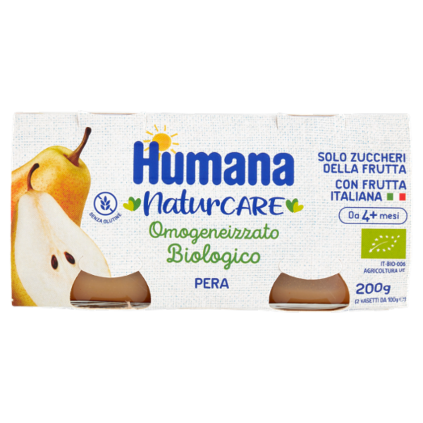 Humana Omogeneizzato Biologico Pera 2 x 100 g
