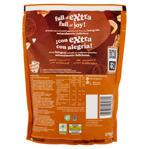 Kellogg's Extra granola nocciole caramellate 375 g