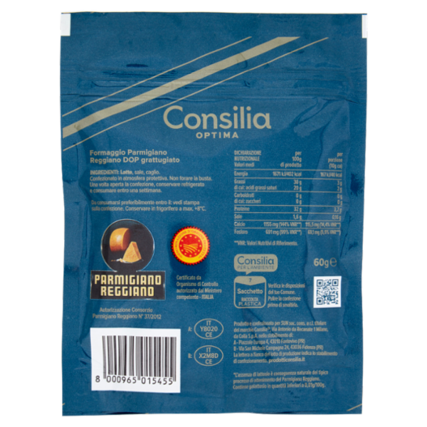 Consilia Optima Parmigiano Reggiano Grattugiato D.O.P. 60 g