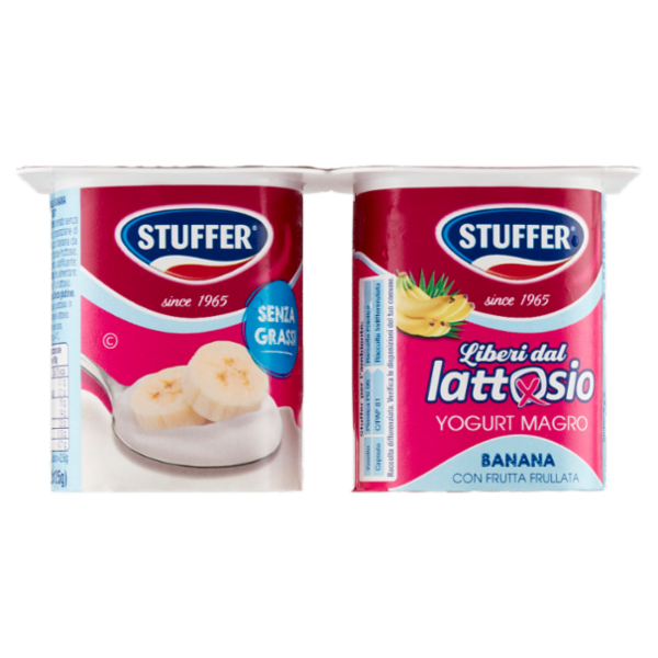 Stuffer Liberi dal lattosio Yogurt Magro Banana 2 x 125 g