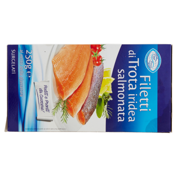 Oggi Pesce Filetti di Trota iridea salmonata Surgelati 250 g