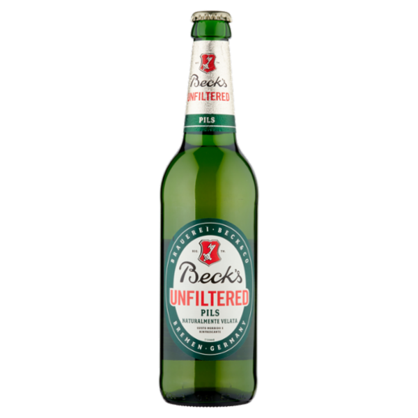 BECK'S UNFILTERED Birra pilsner tedesca bottiglia 50cl