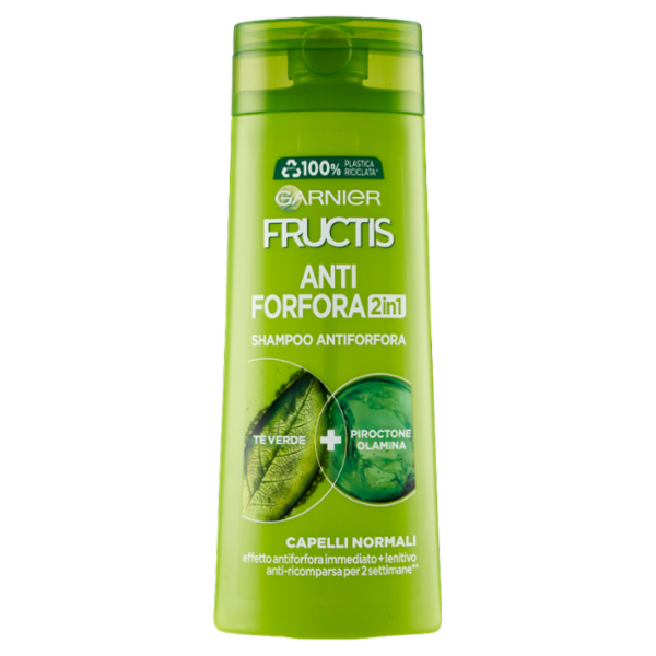 Garnier Shampoo 2in1 Fructis Antiforfora 2in1, Per Capelli Normali