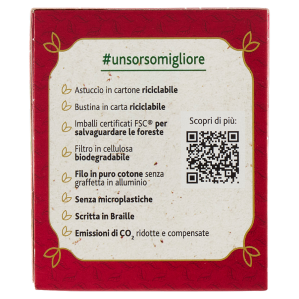 Sir Winston Tea Tè Rosso Lampone e Vaniglia 20 x 1,5 g