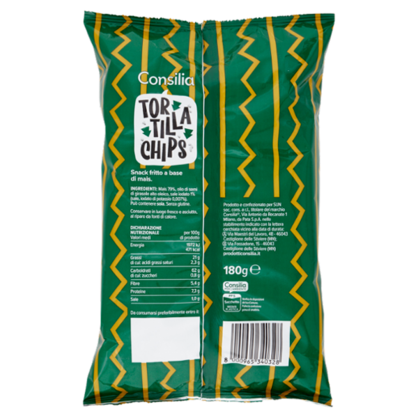 Consilia Saper Scegliere Tortilla Chips (senza olio di palma) 180 g
