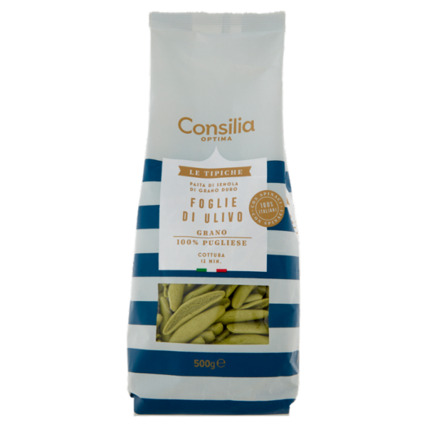 Consilia Optima Pasta Fresca di Semola Foglie d'Ulivo 100% Puglia 500 g