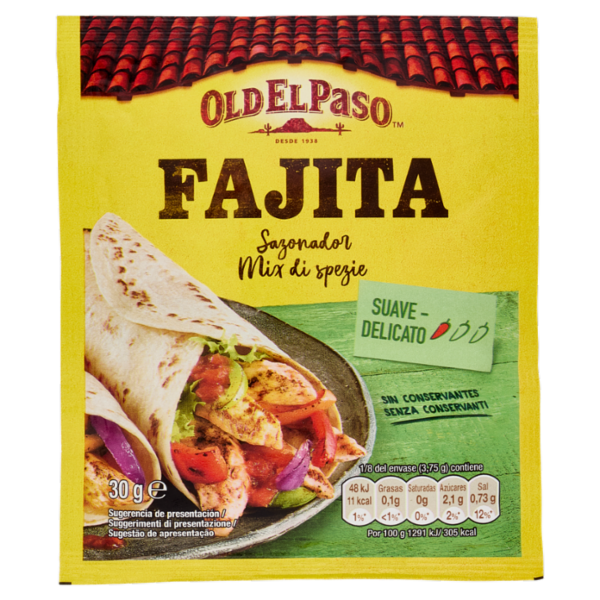 Old El Paso Fajita Sazonador 30 g