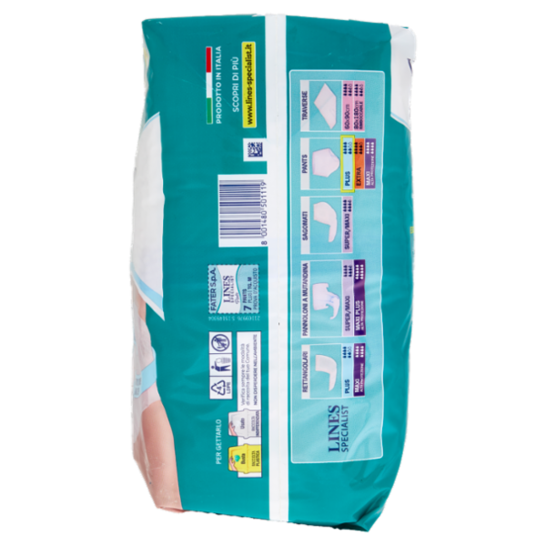 Lines Specialist Unisex Plus Pants Ipoallergenici Tg. M 7 pz