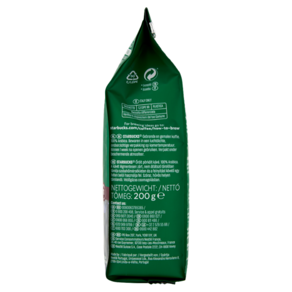 STARBUCKS Espresso Roast Caffè macinato 200 g