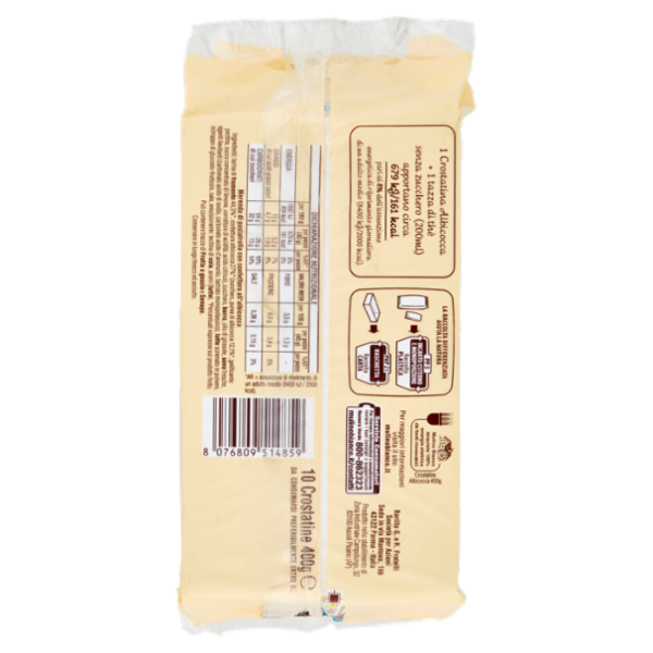 Mulino Bianco Crostatine Albicocca Merenda con 100% Albicocche Italiane 10 pezzi 400g