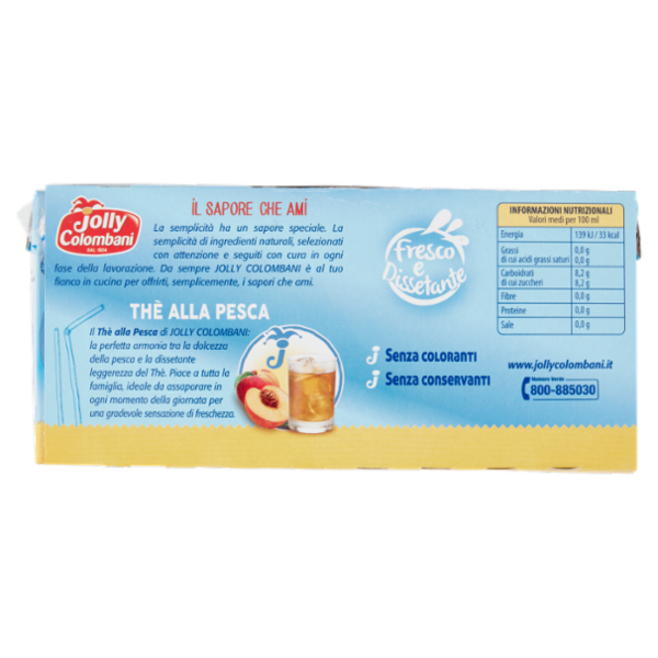 Jolly Colombani Thè alla Pesca 3 x 200 ml
