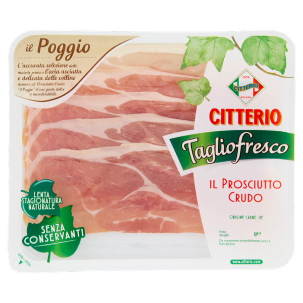 Citterio Tagliofresco Prosciutto Crudo il Poggio 100 g