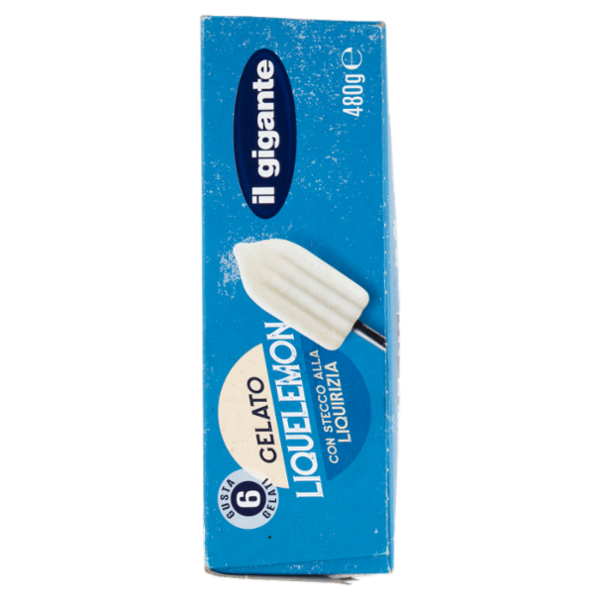 IL GIGANTE Gelato Liquelemon con Stecco alla Liquirizia 6 x 80 g