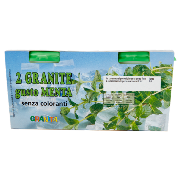 Alpigel Granite gusto Menta senza coloranti 2 x 135 g