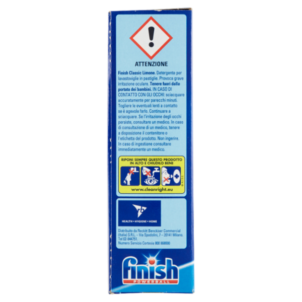Finish Classic Lemon pastiglie lavastoviglie 15 lavaggi 240 g