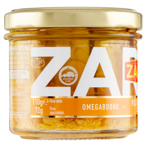 Zarotti Filetti di Tonno con Curcuma in Olio di Oliva 110 g