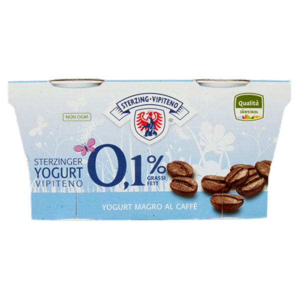 Sterzing Vipiteno 0,1% Grassi Yogurt Magro al Caffè 2 x 125 g