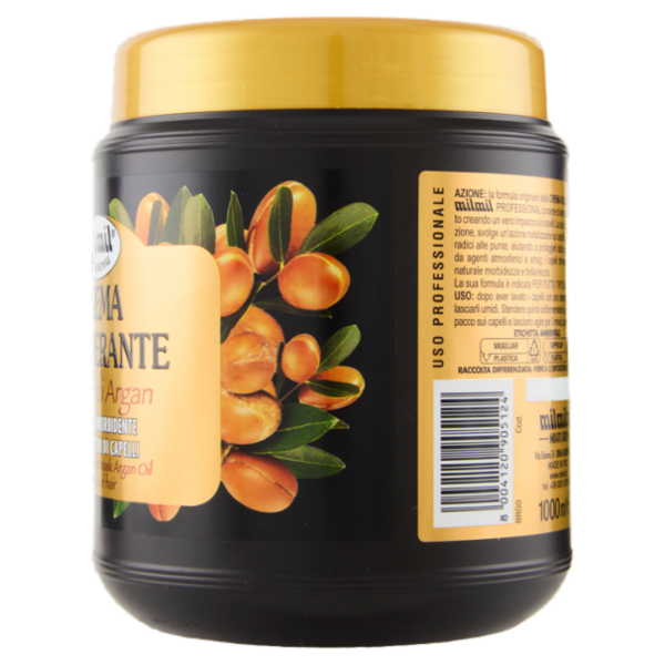 milmil Professional Crema Rigenerante all'Olio di Argan 1000 ml