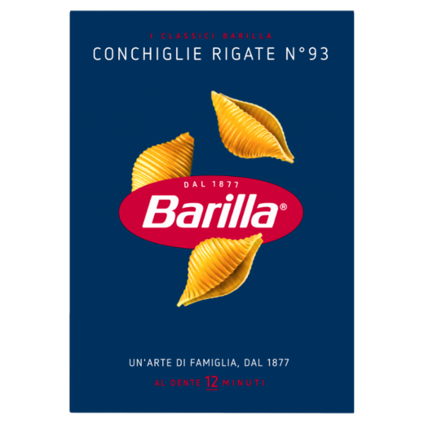 Barilla Pasta Conchiglie Rigate n.93 100% Grano Italiano 500g