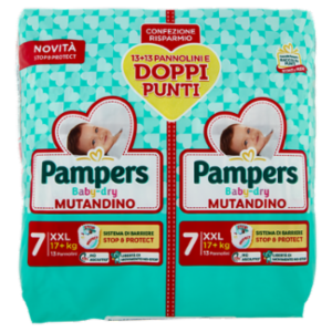 Pampers Baby-dry Mutandino XXL 26 Pz