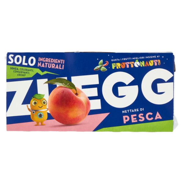 Zuegg Solo Ingredienti naturali* Succo e Polpa di Pesca 3 x 200 ml