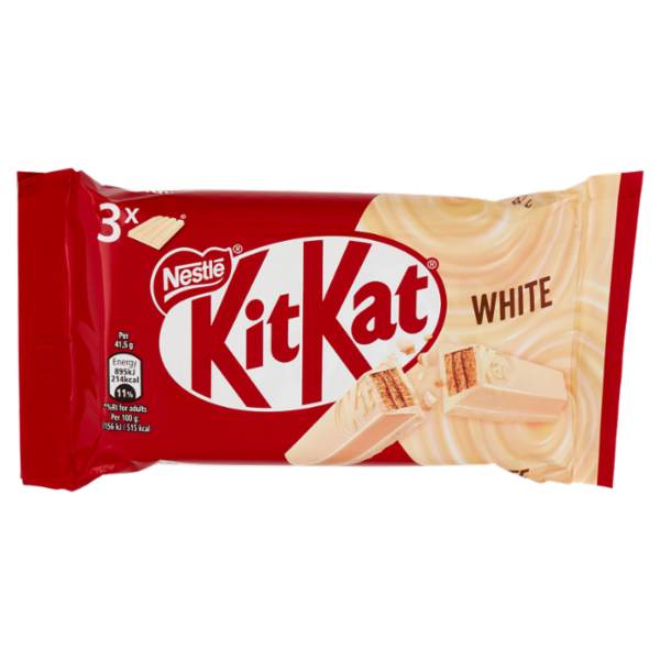 KITKAT White Wafer con copertura Bianca 3 snack da 41,5g