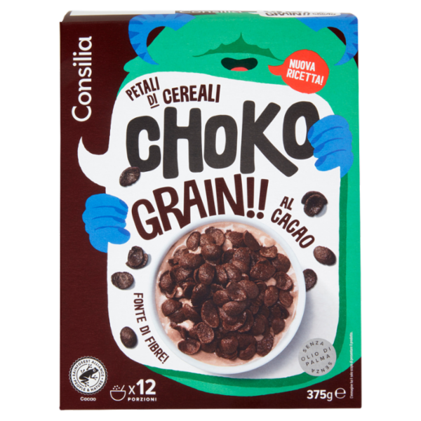 Consilia Choko Grain Petali di Cereali al Cacao 375 g