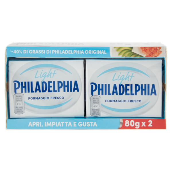 Philadelphia Light formaggio fresco spalmabile - 2 x 80 g