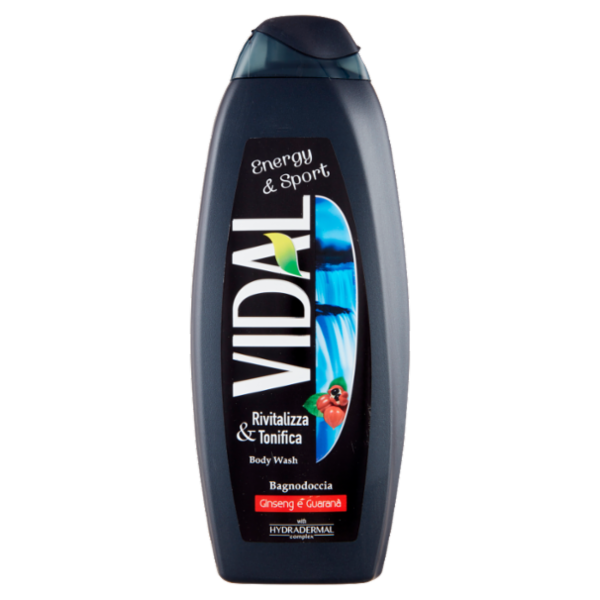 Vidal Energy & Sport Bagnodoccia Ginseng e Guaranà 600 ml